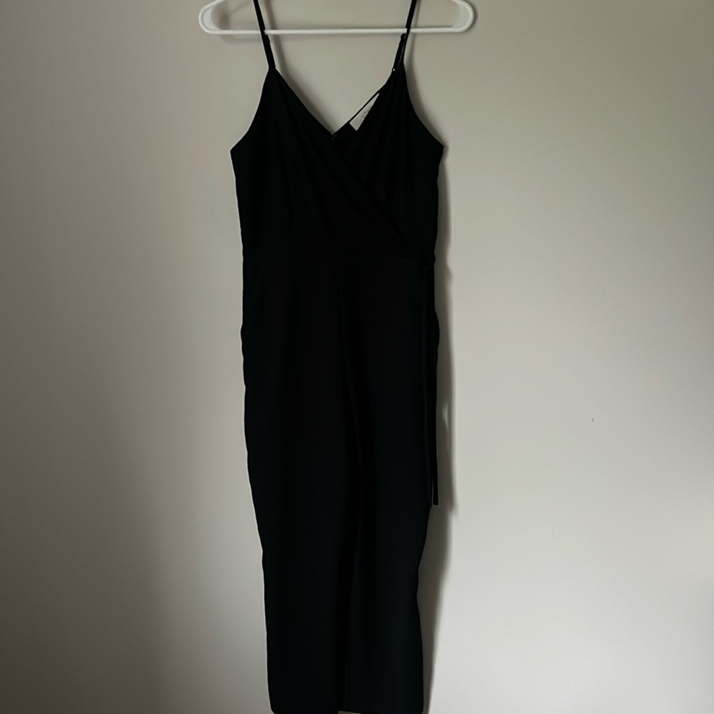 Loft Black Sleeveless Jumpsuit, 00P